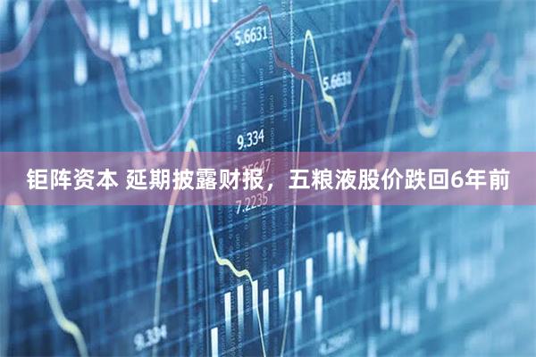 钜阵资本 延期披露财报，五粮液股价跌回6年前